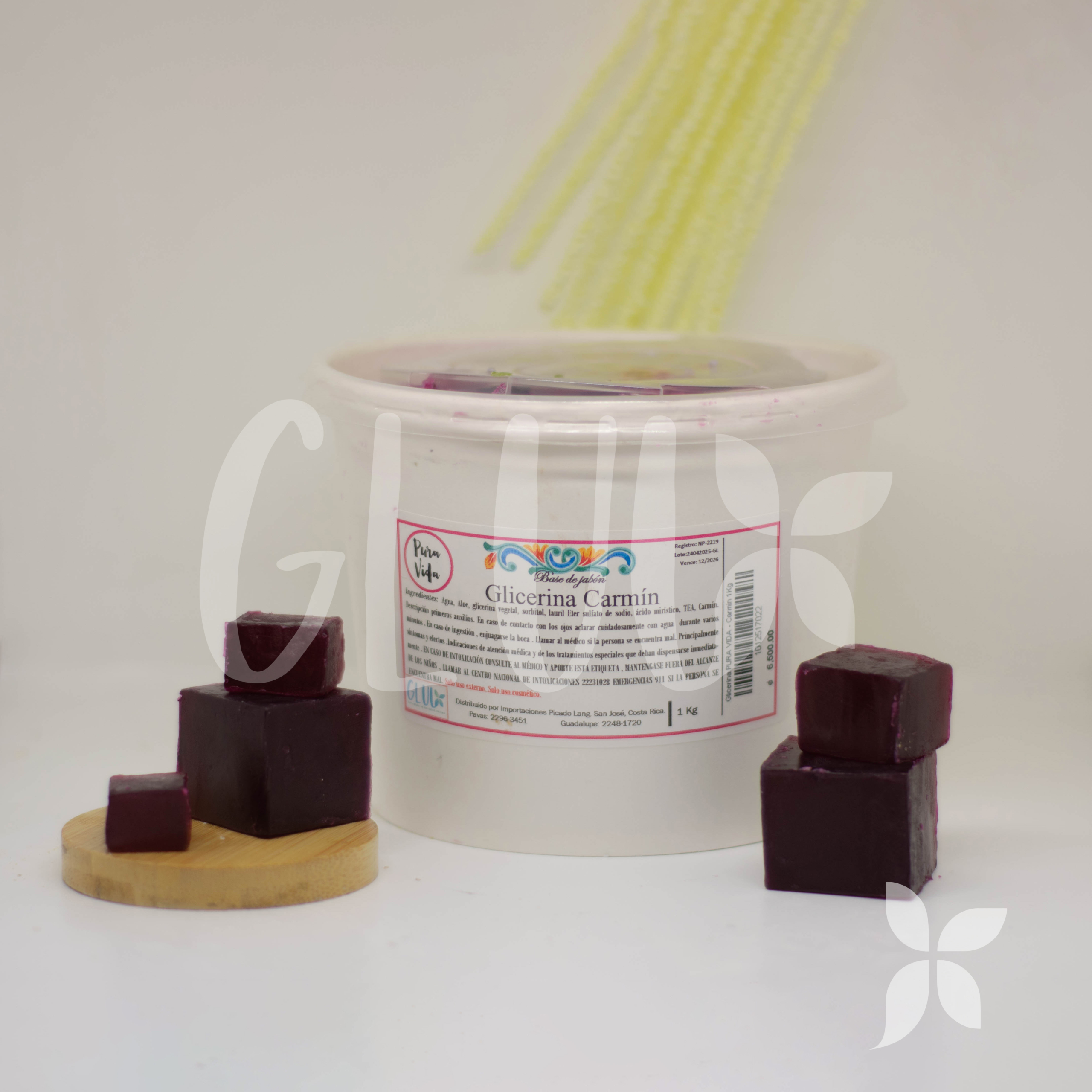 Glicerina Pura Vida - Carmín