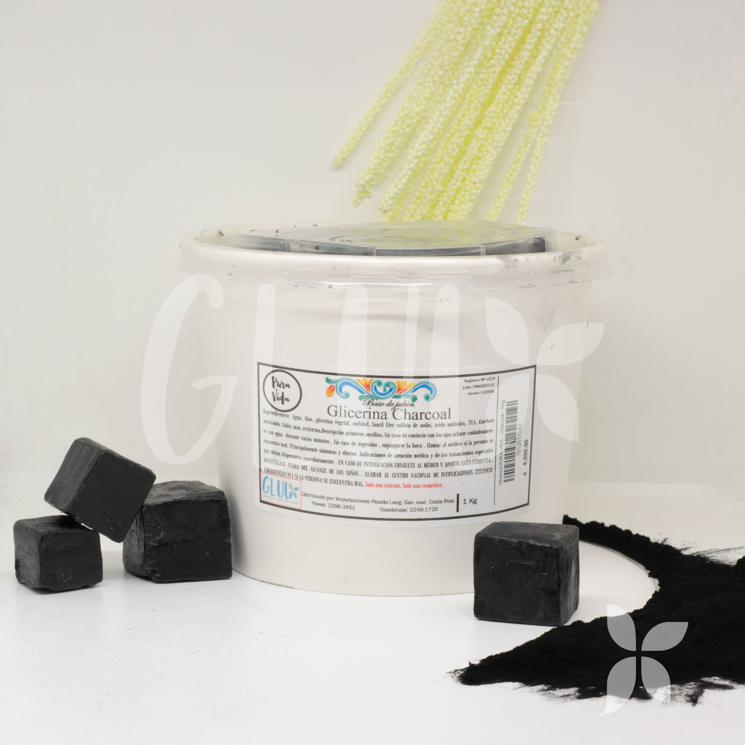 Glicerina Pura Vida - Charcoal
