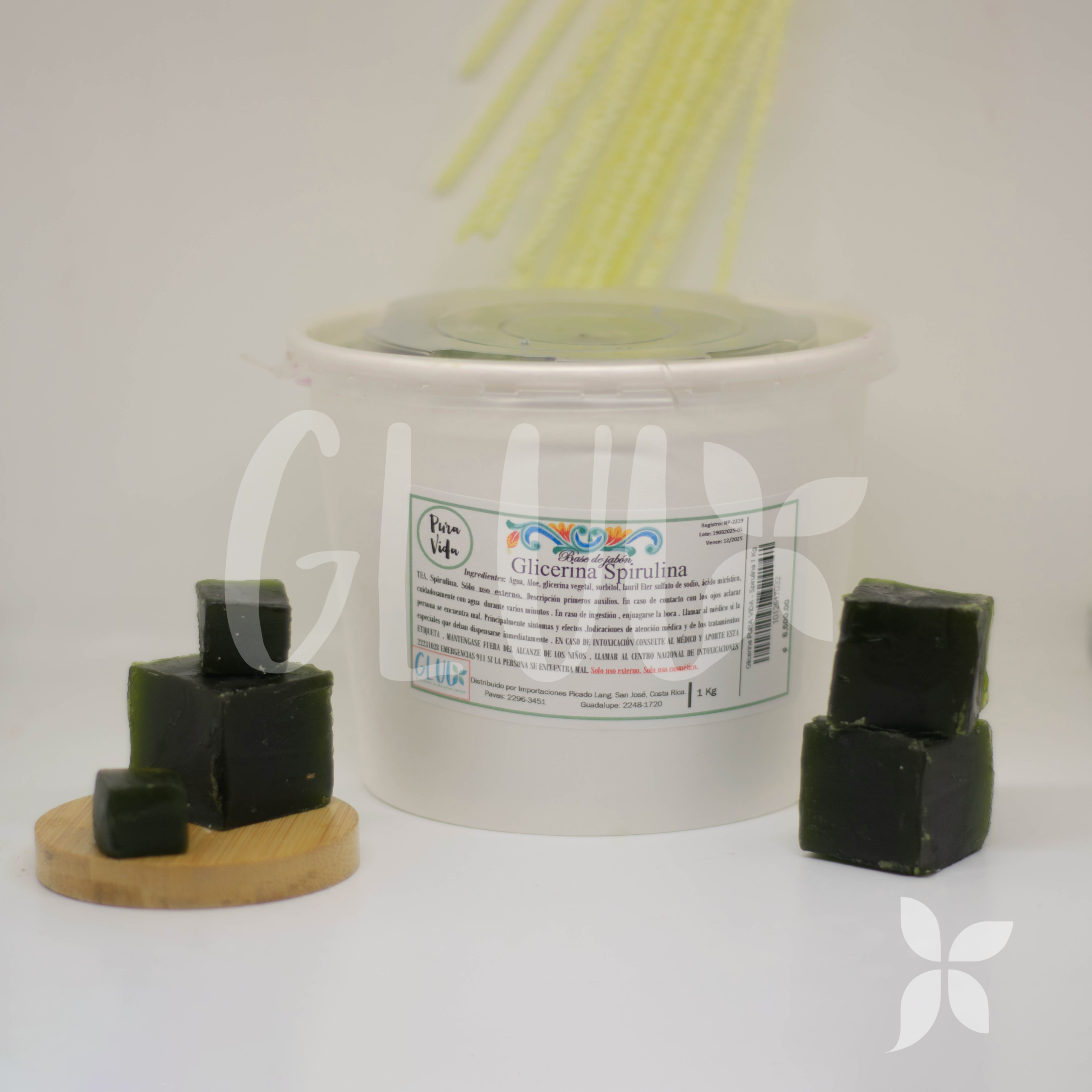 Glicerina Pura Vida - Spirulina