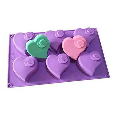 Molde Corazones 6 cavidades GL-2301