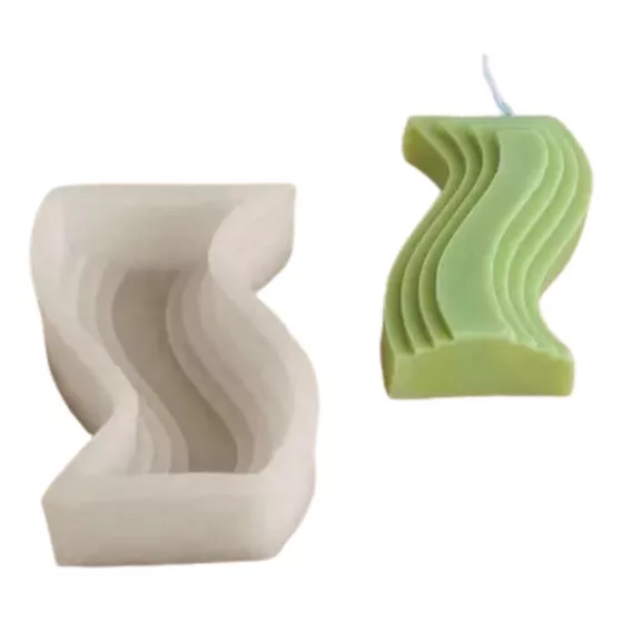 Molde para Velas lineas Zic zac
