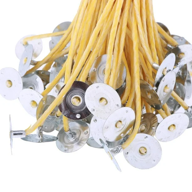 Mechas de Hemp Cubiertas de Cera de Abeja