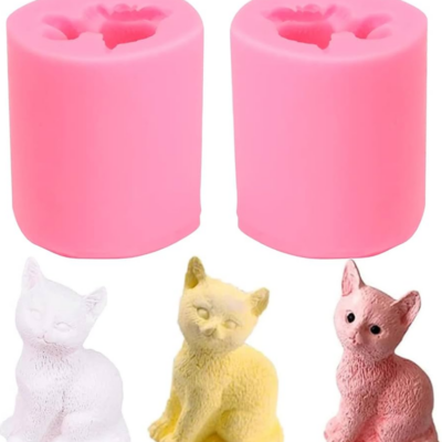 Molde para Velas Gatito