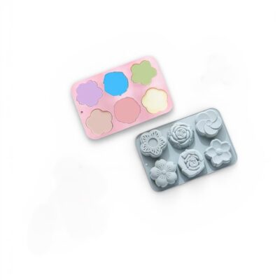 Molde Silicon 6 Flores Diferentes