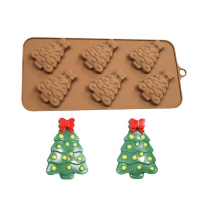 Molde Silicon 8 cav Árbol de Navidad