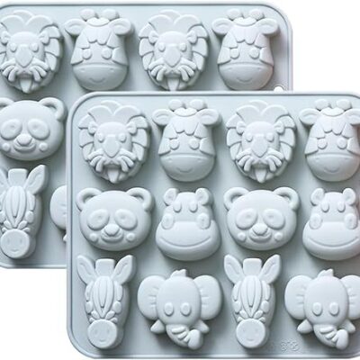 Molde Silicon Caritas de Animales 12cav