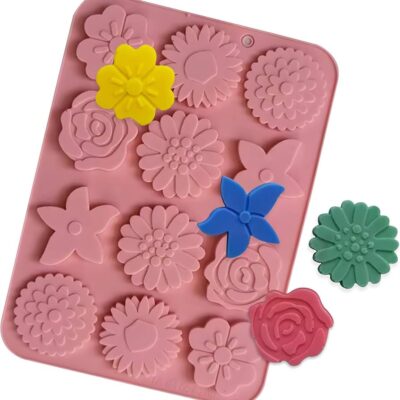 Molde Silicon 12 flores