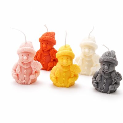 Molde Velas Muñecos de Nieve