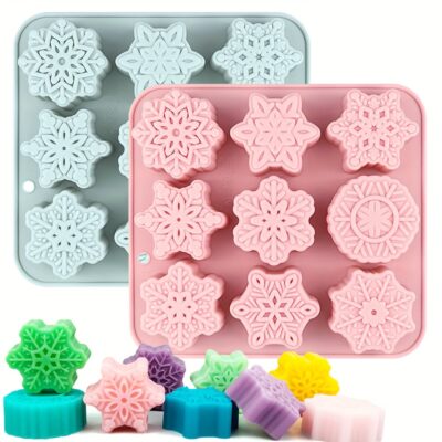 Molde Silicon Copos de Nieve 9cav