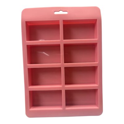 Molde Rectangular Rosado 8cav